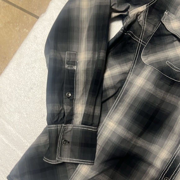 ⭐️ 2 for $15 INC plaid long sleeve button down casual or dress shirt - Picture 4 of 7